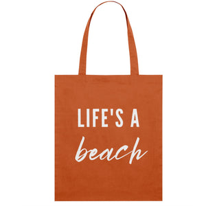 Life's a beach tote bag