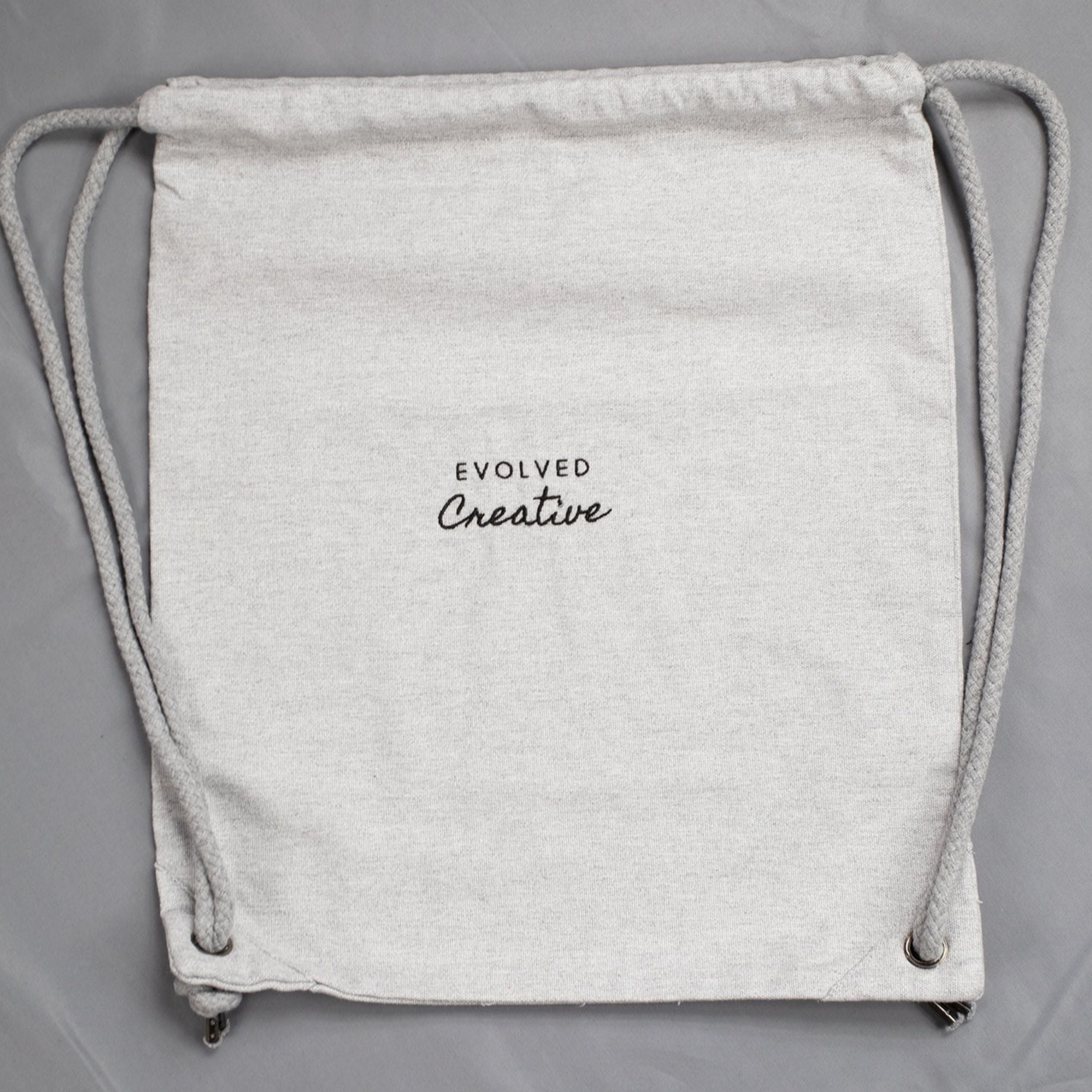 Gym Bag Black Embroidery