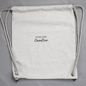 Gym Bag Black Embroidery