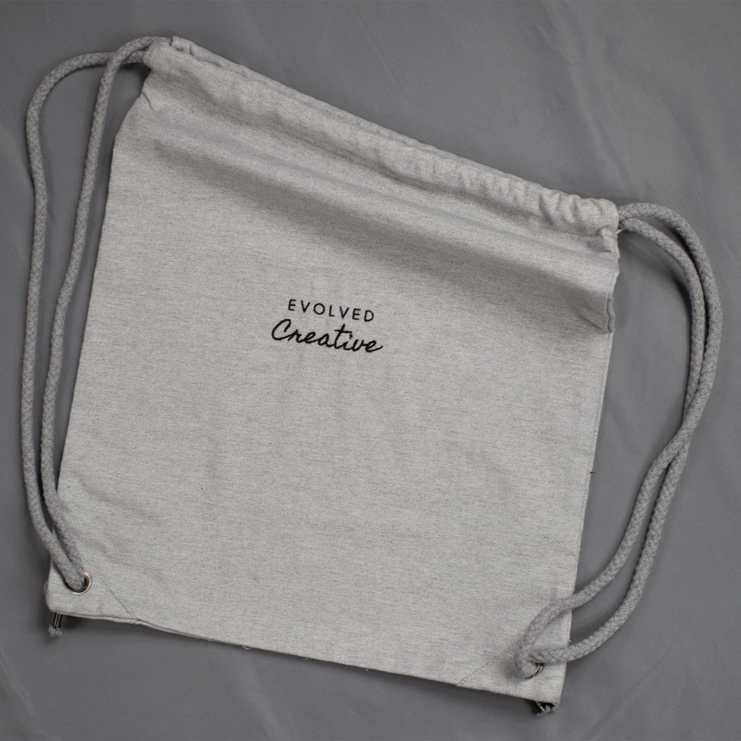 Gym Bag Black Embroidery