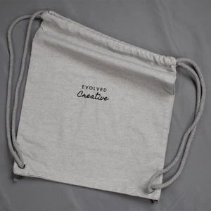 Gym Bag Black Embroidery