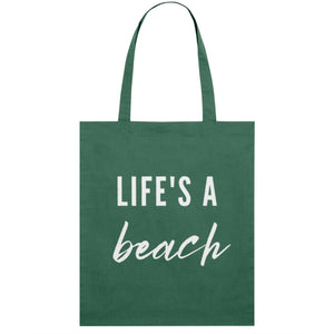 Life's a beach tote bag