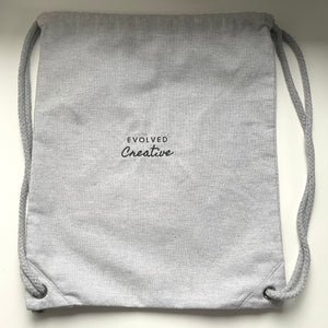 Gym Bag Black Embroidery