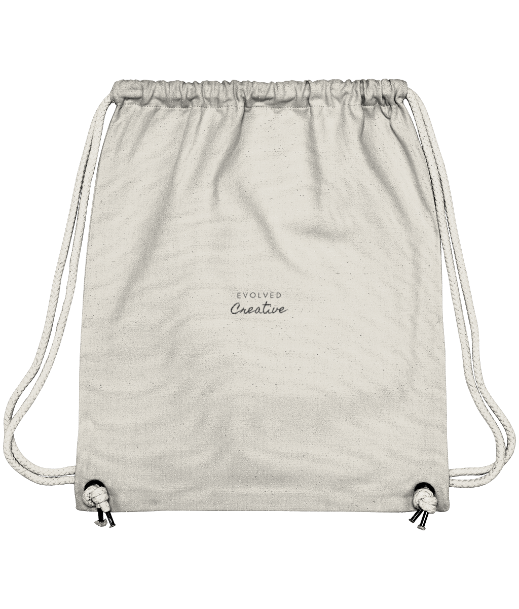 Gym Bag Black Embroidery