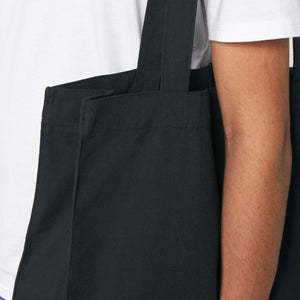 Large Tote Bag White Embroidery