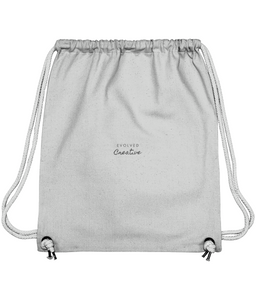 Gym Bag Black Embroidery